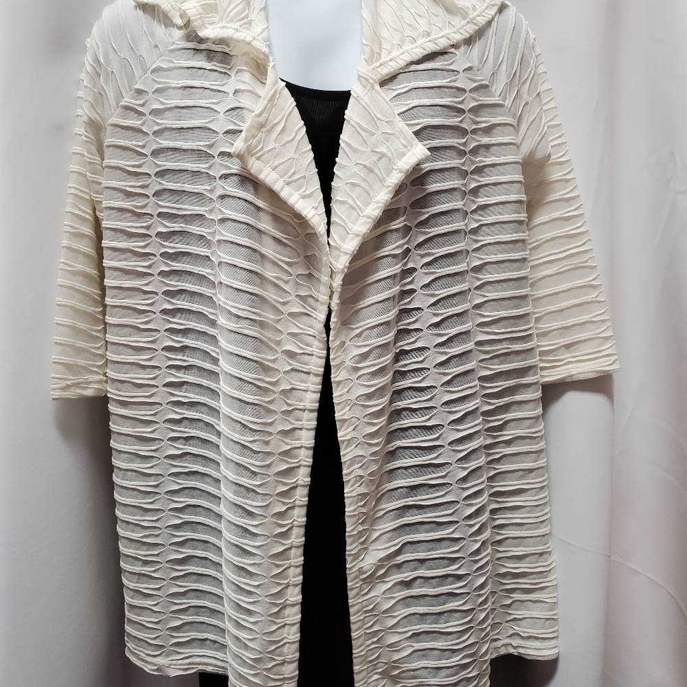KAKTUS-WHITE MEDIUM OPEN CARDIGAN